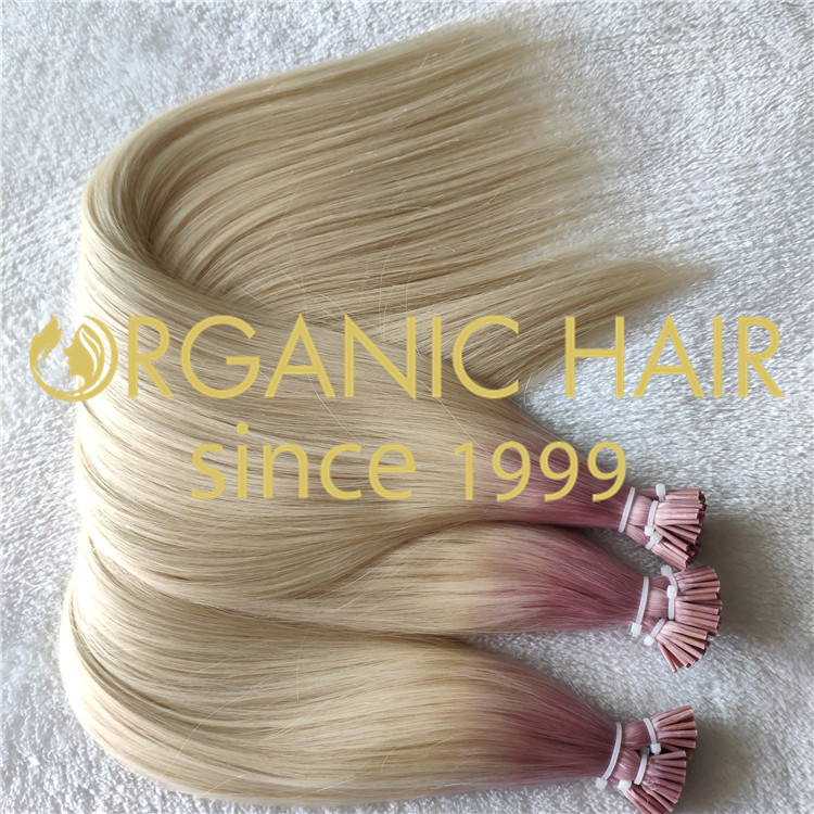 Custom color ombre color I tip hair extensions CNY011